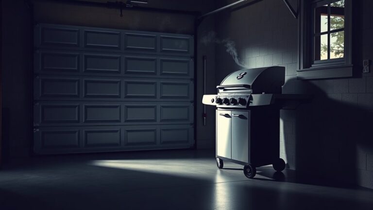 grilling safely in garage