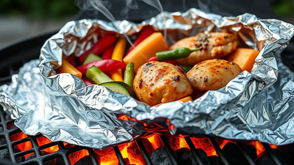 handle foil carefully safely