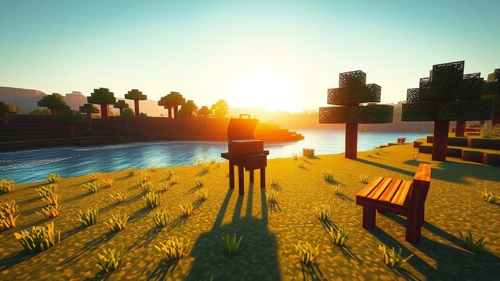 ideal minecraft grilling location