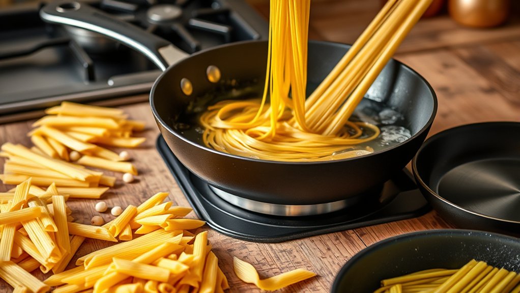 ideal pasta and pan selection