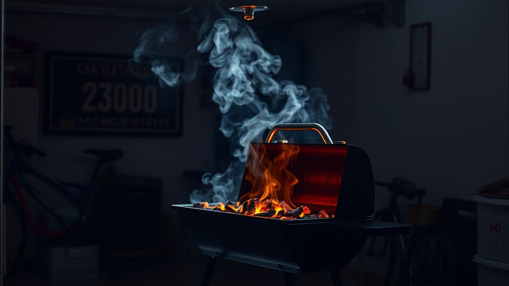 indoor grilling carbon monoxide