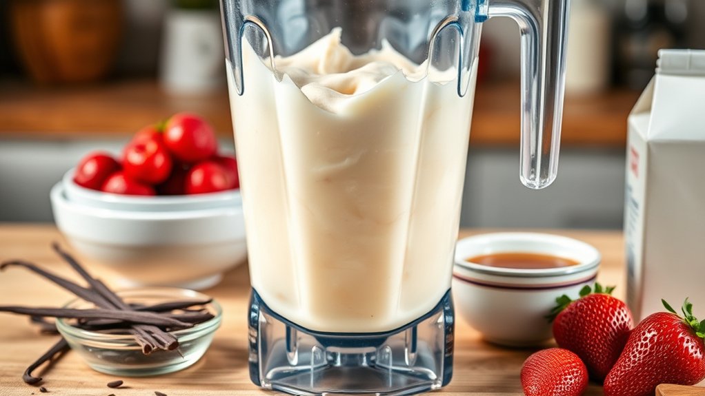 ingredients for creamy ice cream
