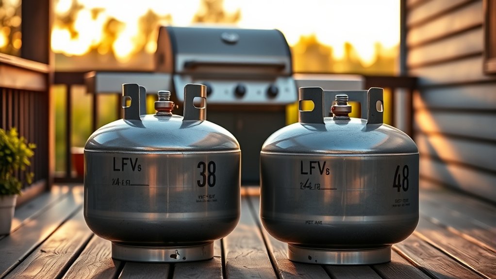larger tanks offer extended grilling