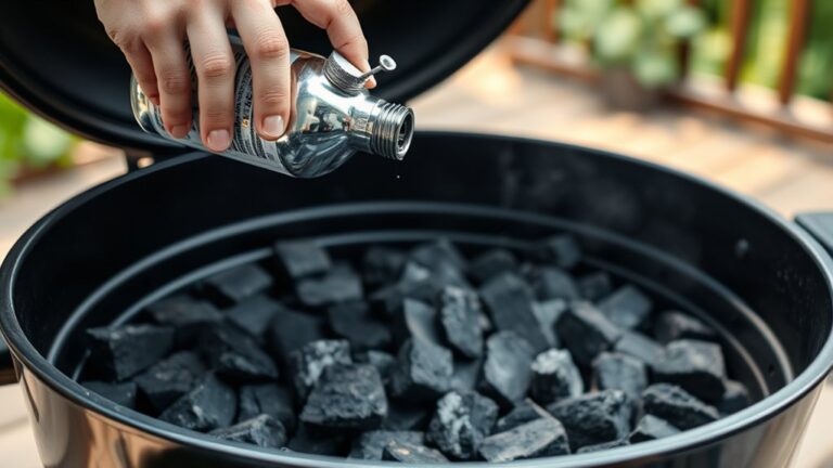 lighting charcoal with fluid