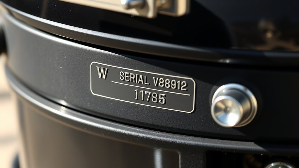 locate serial number details
