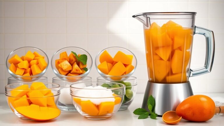 make mango sorbet blender