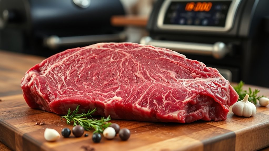 marbled firm seasoned cut