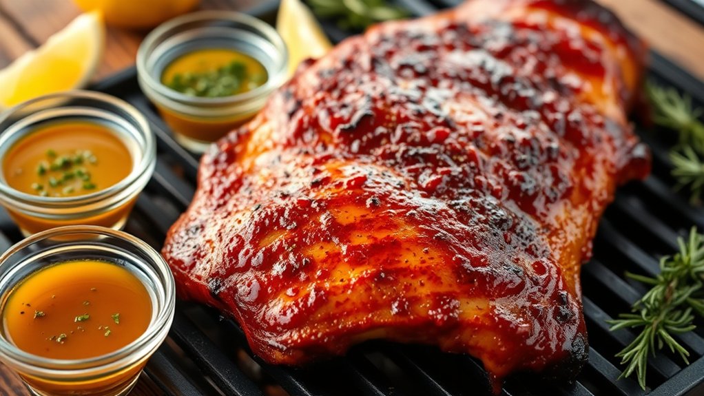 marinate glaze grill serve