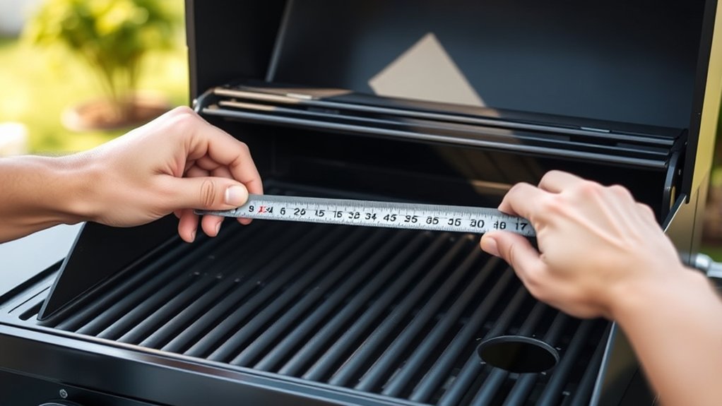 measure grill depth accurately