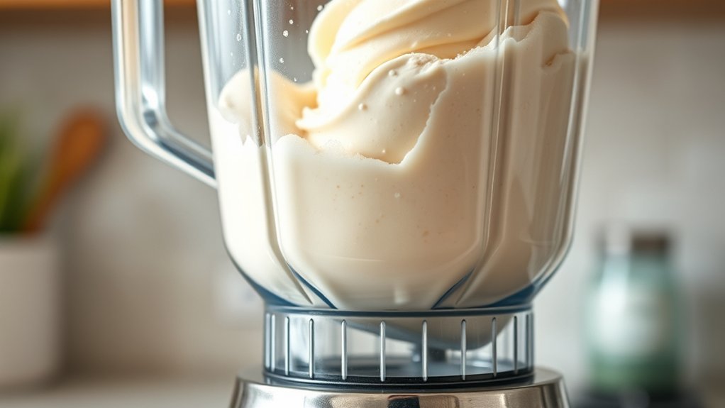 optimal blending for creamy ice