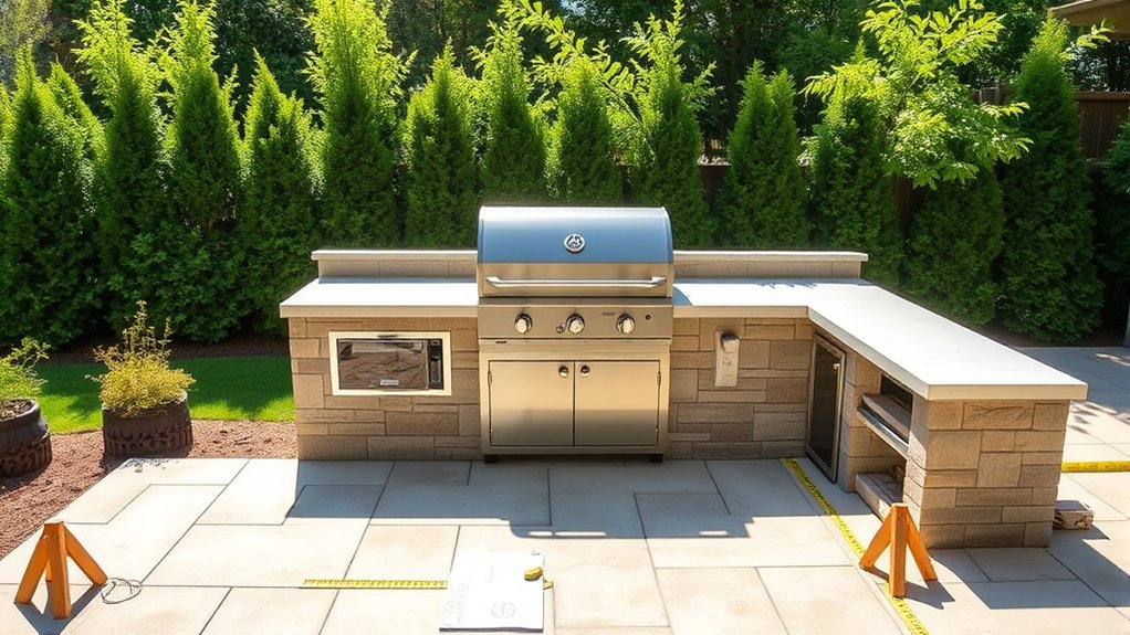 optimal grill station layout