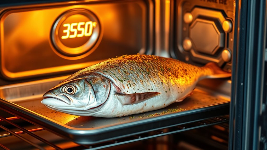 oven baked fish cooking time
