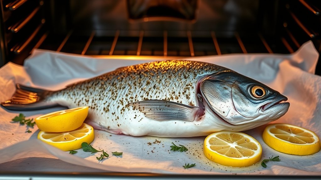 oven grilled fish cooking