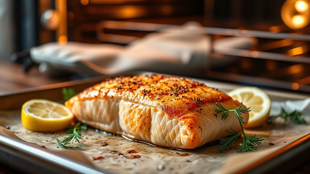 oven reheats salmon effectively
