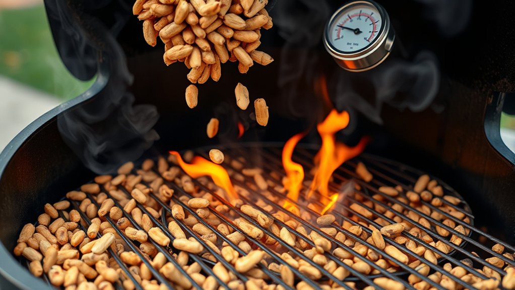 pellet feeding and combustion