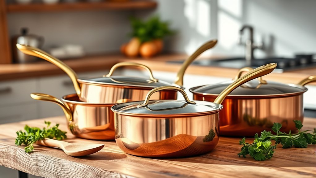 precise responsive copper cookware