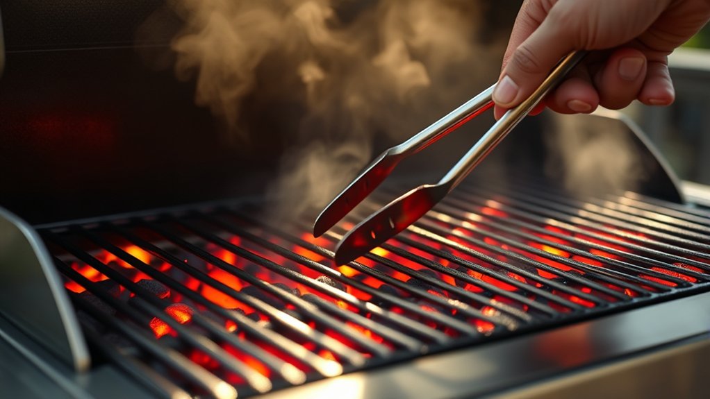 preheat clean and sear
