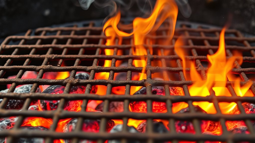 preheat grill for rust removal