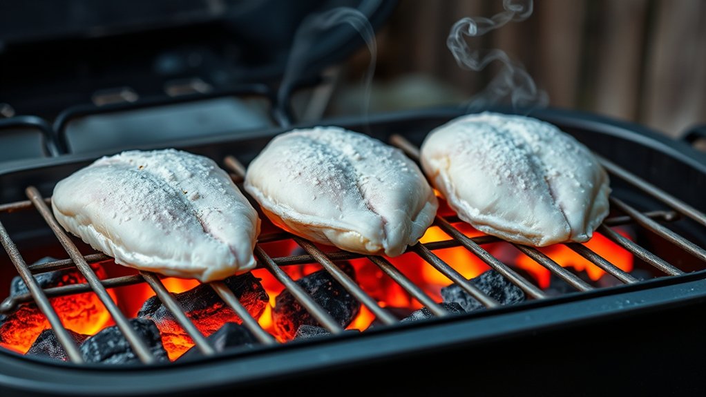 preheat grill manage heat