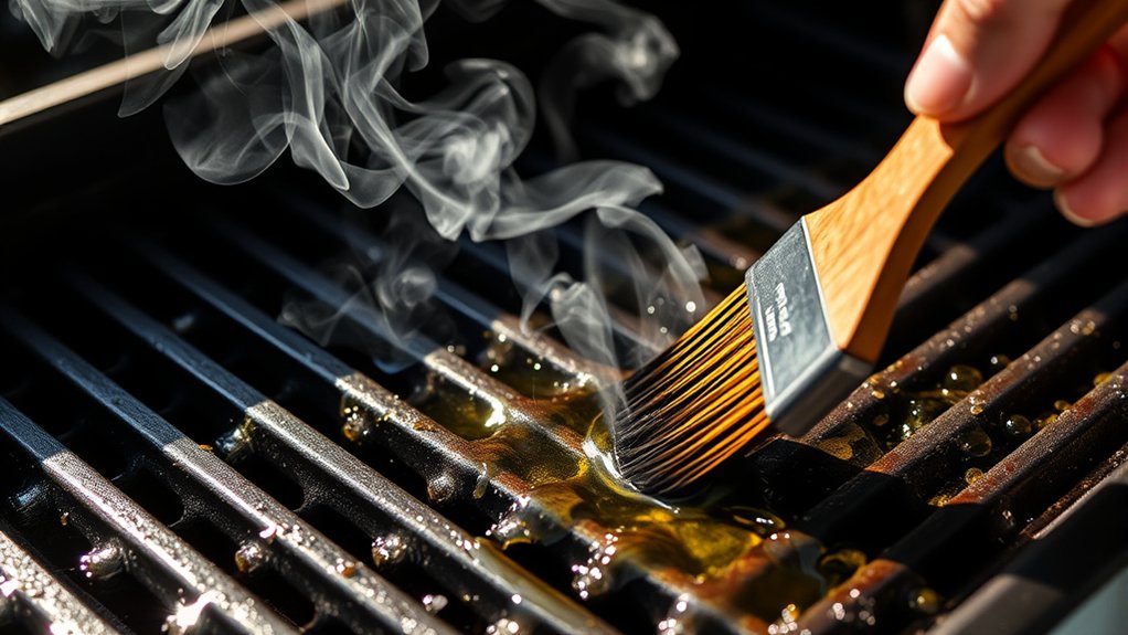 preheat oil sear flip