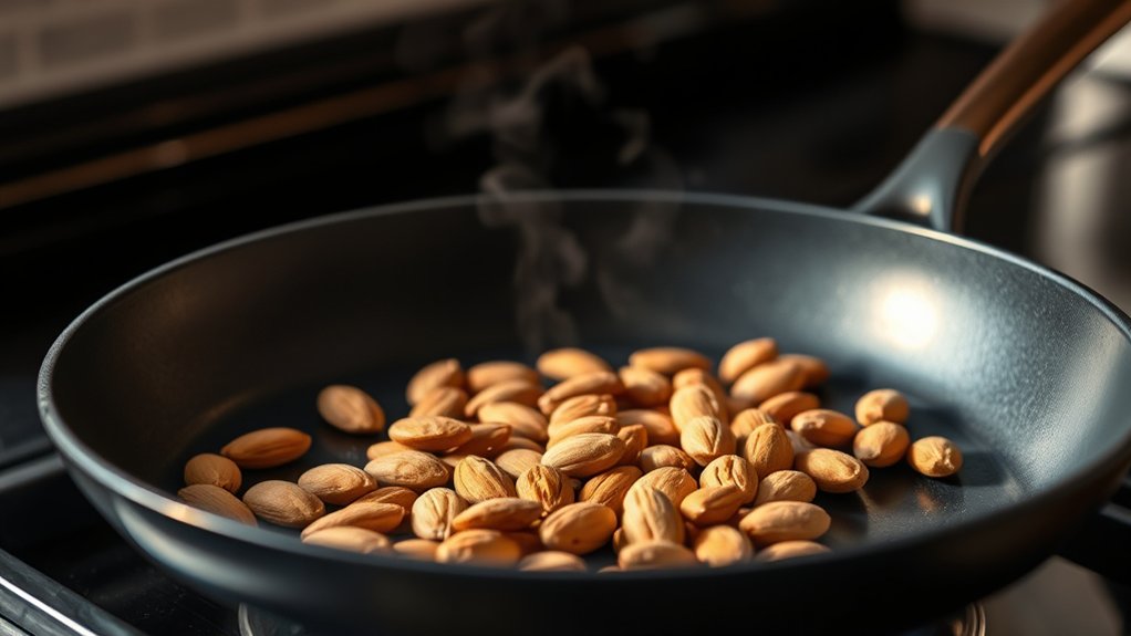 preheat pan to medium