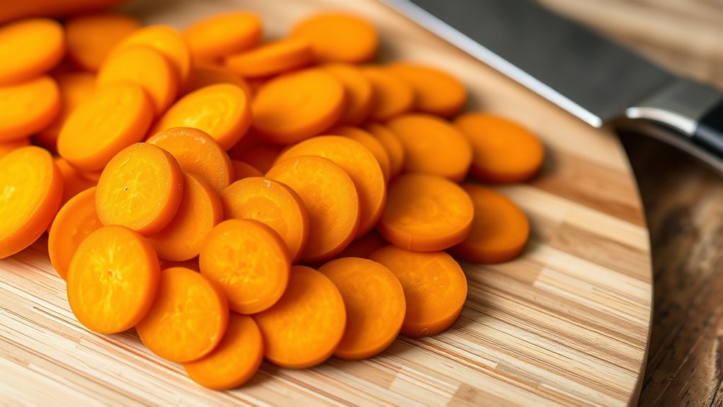 prepare carrots evenly before cooking