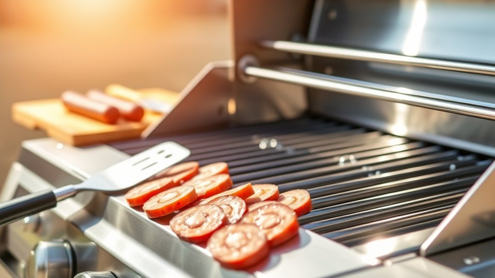 prepare grill and tools