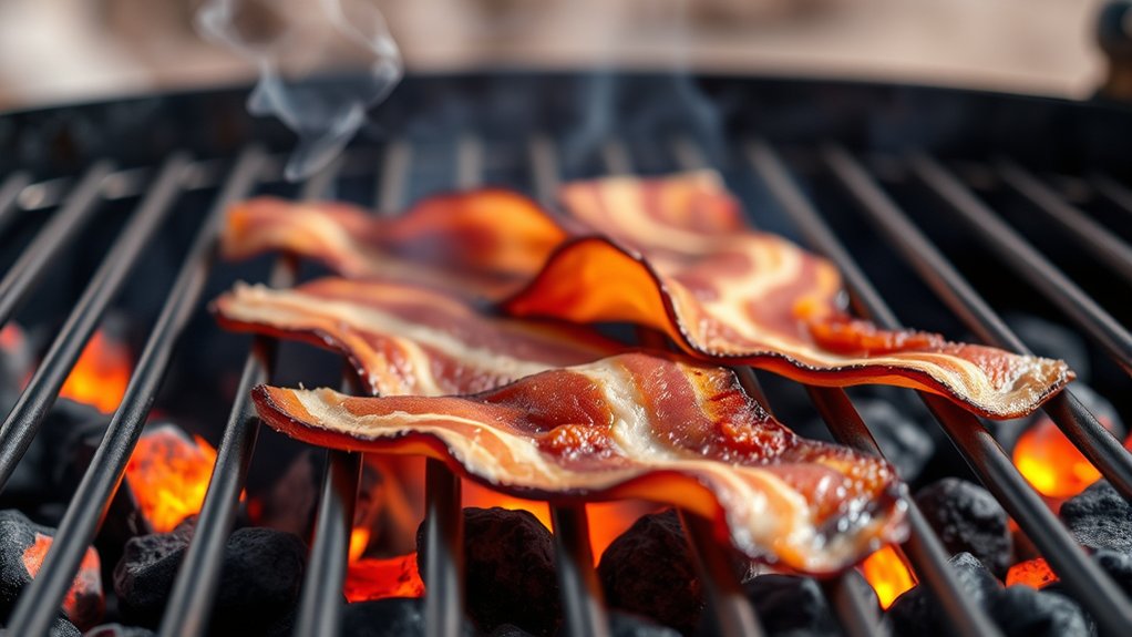 prepare grill for bacon