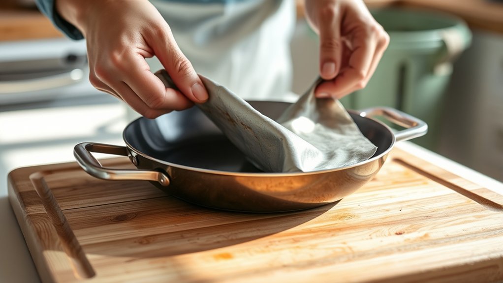 prepare pans for recycling
