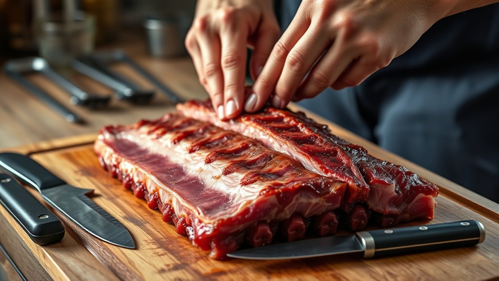 prepare ribs for grilling