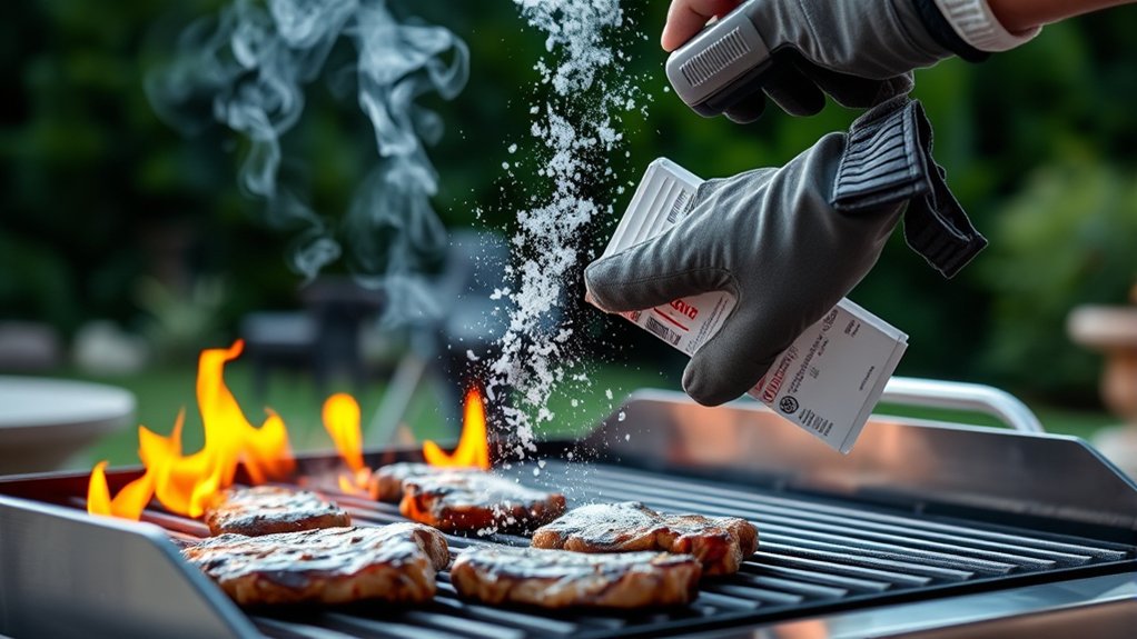 prevent fires grill safely