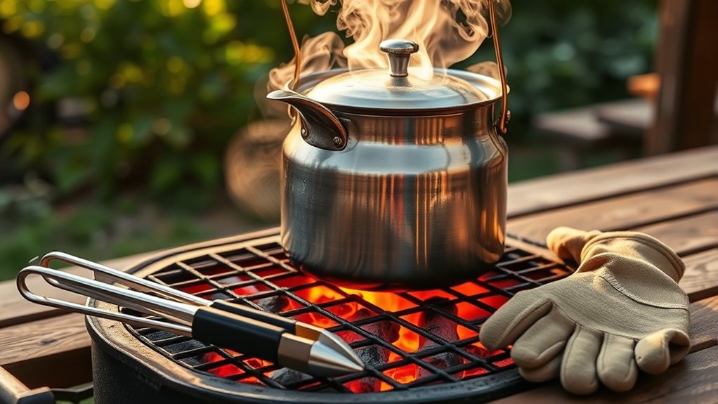proper grilling water boiling equipment
