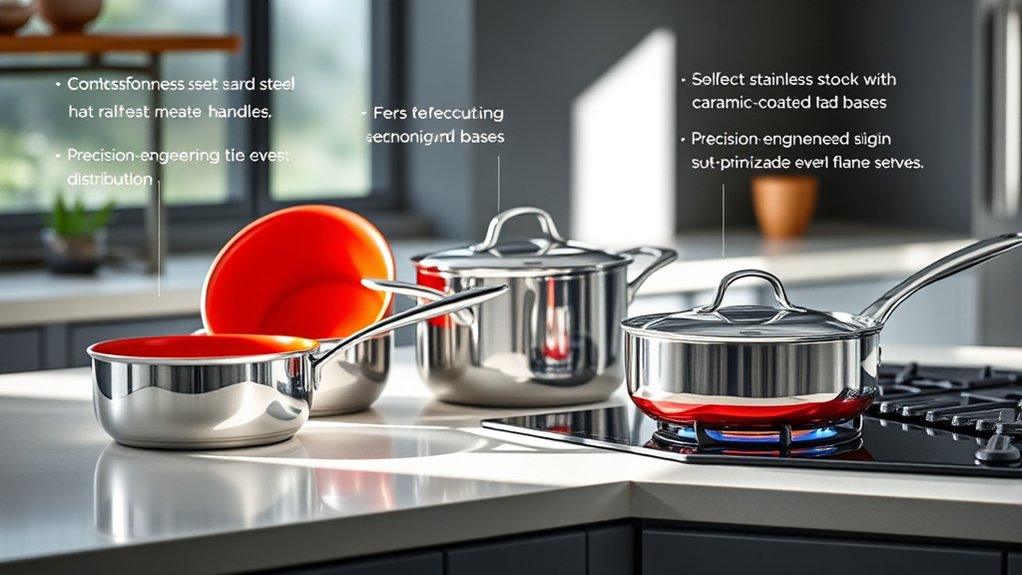 responsive even heating cookware