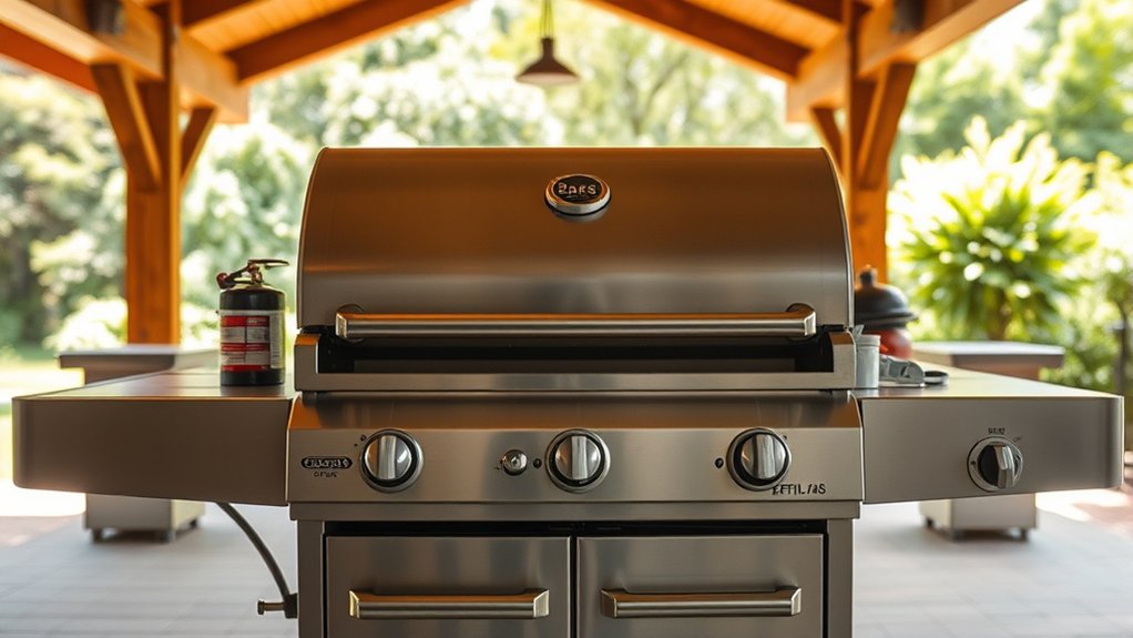 safe enclosed space grilling