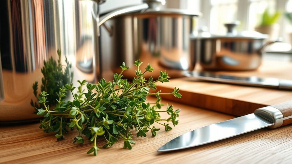 safe thyme cookware use