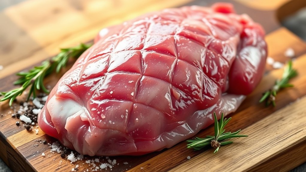 season duck with herbs
