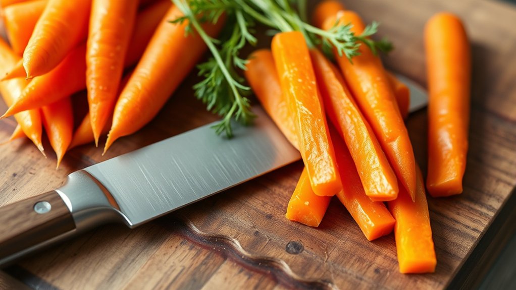 select fresh vibrant carrots