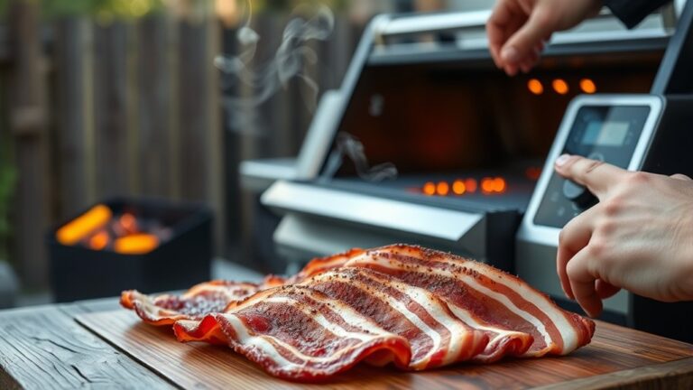 smoking bacon on pellet grill