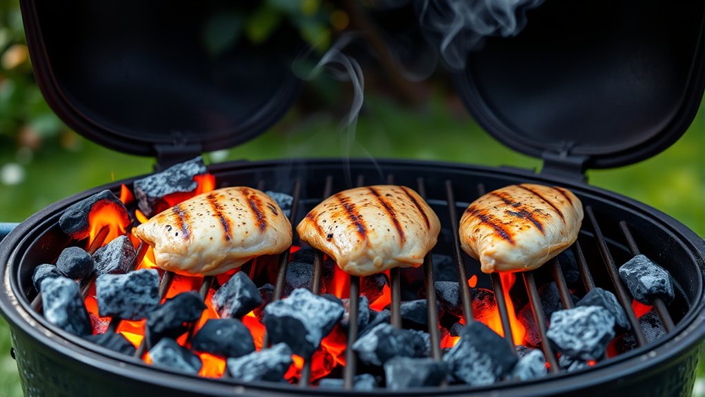 two zone grilling setup