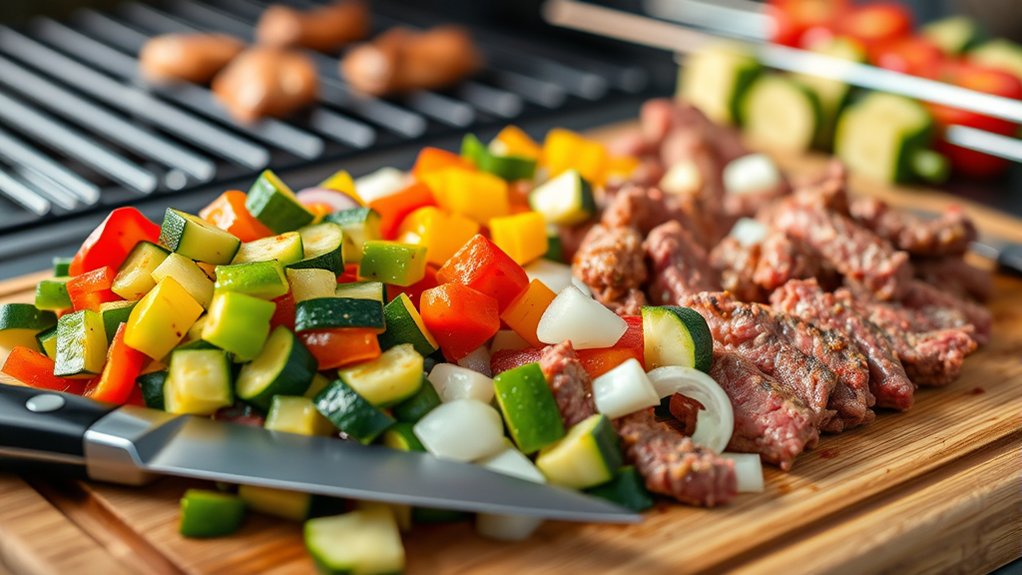 uniformly cut for even cooking