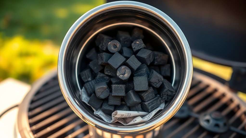 use chimney for quick lighting