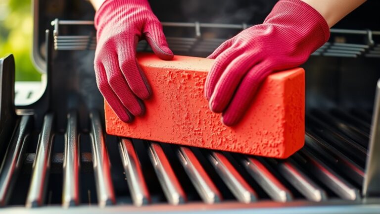 using a grill brick