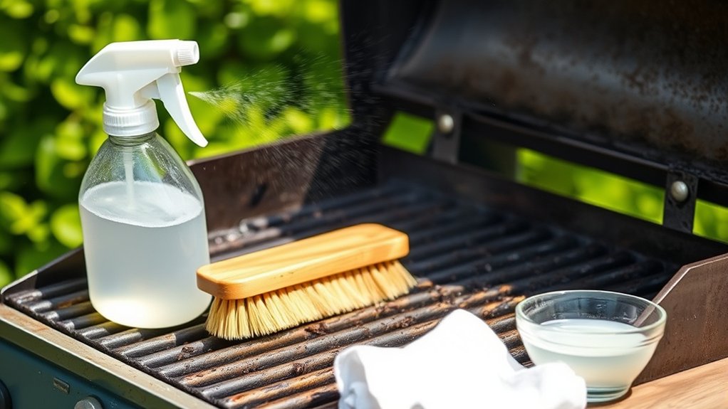 vinegar cleaning grill grates