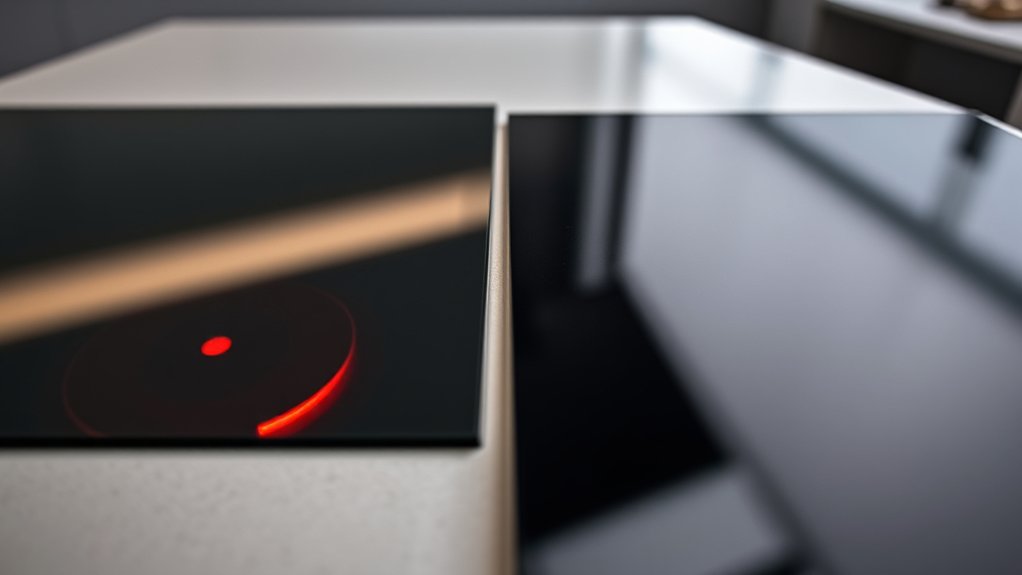 visual cues distinguish cooktop types