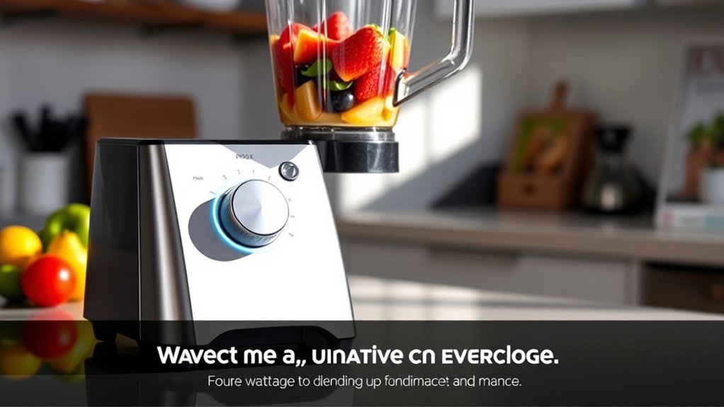 wattage determines blending power
