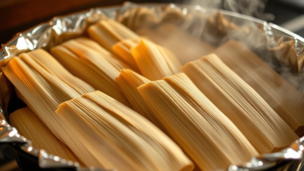 wrap tamales to retain moisture